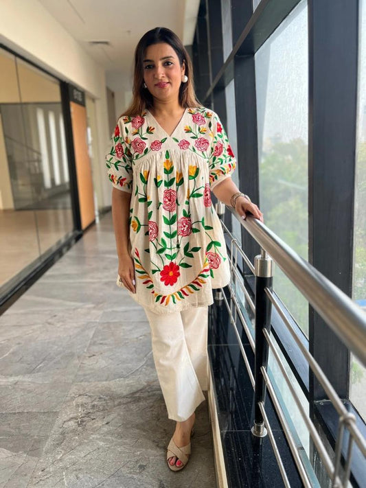 Stylish Embroidered Co-Ord Set